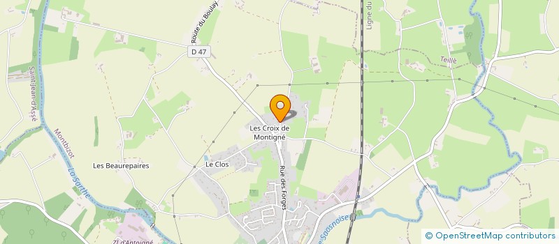 localisation de l'entreprise AB MACONNERIE  MONTBIZOT