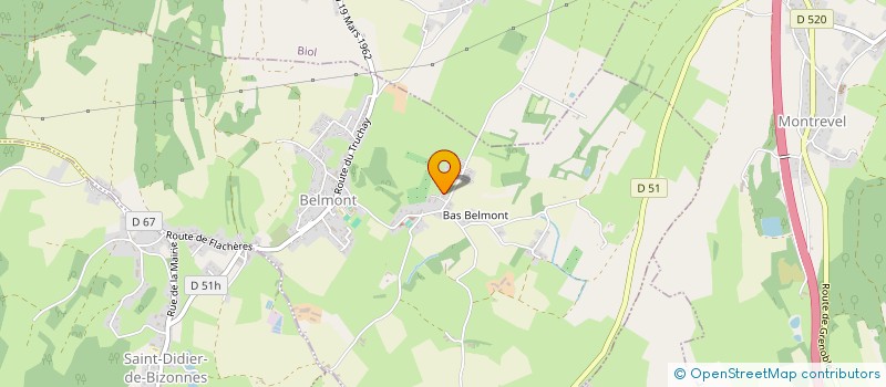 localisation de l'entreprise AB MACONNERIE RENOVATION  BELMONT