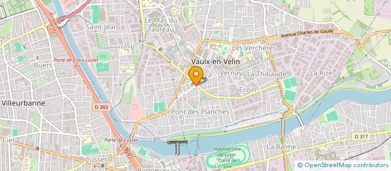 localisation de l'entreprise AB MAINTENANCE à VAULX-EN-VELIN
