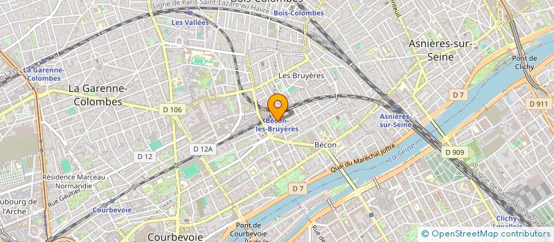localisation de l'entreprise AB MARKET à COURBEVOIE