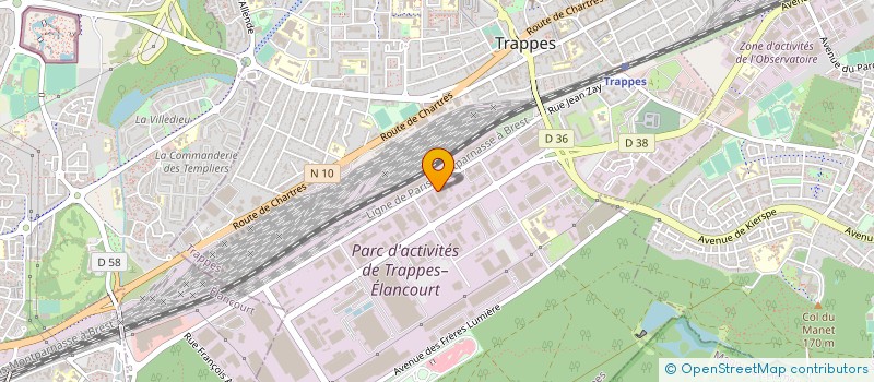 localisation de l'entreprise AB MARQUAGE à TRAPPES