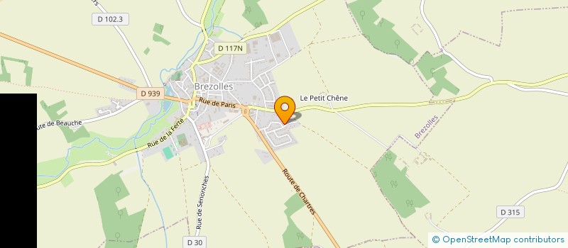 localisation de l'entreprise AB MARQUAGE SIGNALETIQUE à BREZOLLES