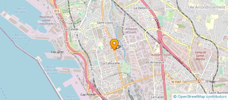 localisation de l'entreprise AB-MATSUD à MARSEILLE