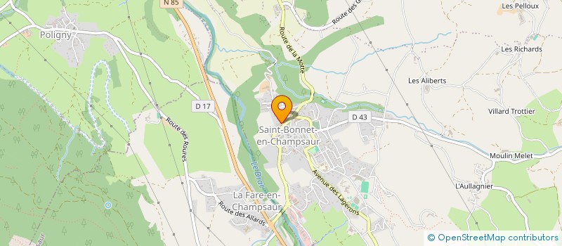 localisation de l'entreprise AB MECA GARAGE CENTRAL à SAINT-BONNET-EN-CHAMPSAUR