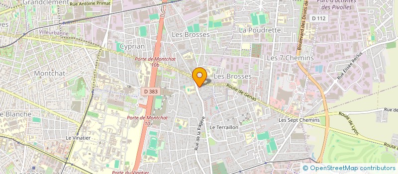 localisation de l'entreprise AB MEDICAL à BRON
