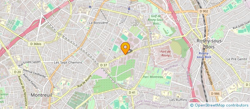 localisation de l'entreprise AB MELINA TRANSPORTS à MONTREUIL