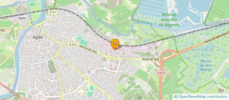localisation de l'entreprise AB MENUISERIE à AGDE