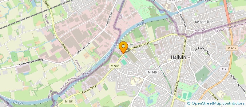 localisation de l'entreprise AB METAL  HALLUIN