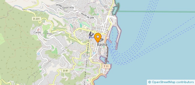 localisation de l'entreprise AB&MO à BASTIA