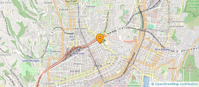 localisation de l'entreprise AB MOTORS REMORQUAGE à NICE