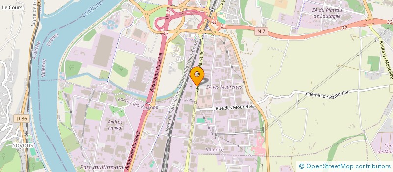 localisation de l'entreprise AB MOTOS à VALENCE