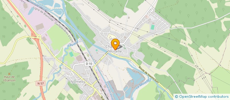 localisation de l'entreprise AB MUAY THAI EVASION  CHATEL-SUR-MOSELLE