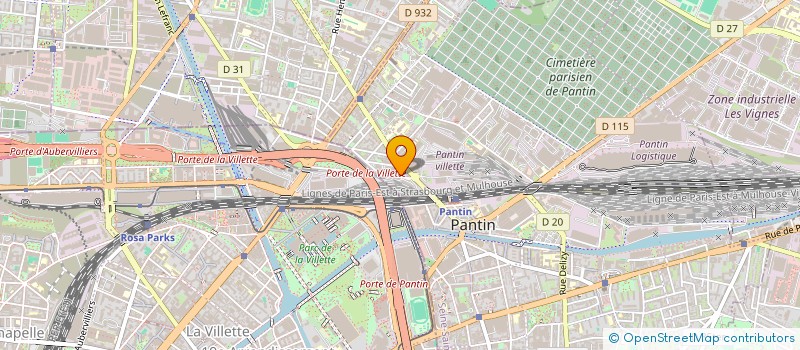 localisation de l'entreprise AB MULTISERVICES  PANTIN