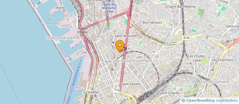 localisation de l'entreprise AB NEGOCE à MARSEILLE