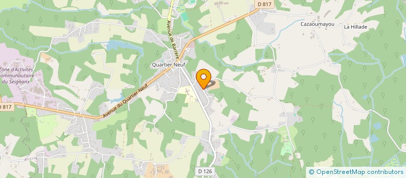 localisation de l'entreprise AB NET  SAINT-MARTIN-DE-SEIGNANX
