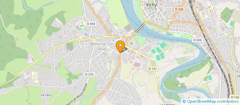 localisation de l'entreprise AB NUTRITION à BELLERIVE-SUR-ALLIER
