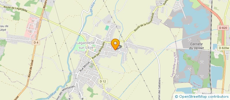 localisation de l'entreprise AB OFFICE à LAGARDELLE-SUR-LEZE