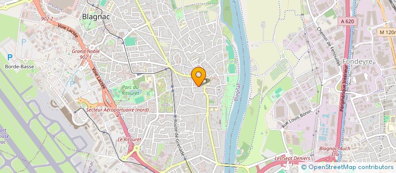 localisation de l'entreprise AB OPTIQUE à BLAGNAC