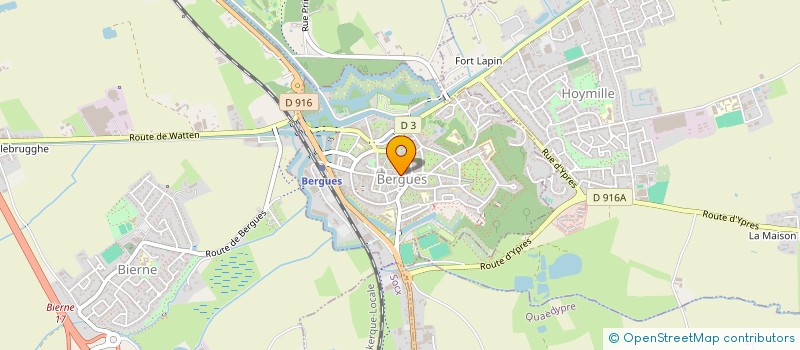 localisation de l'entreprise AB OPTIQUE à BERGUES