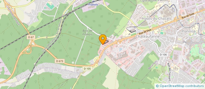 localisation de l'entreprise AB OUTILLAGE à FRANOIS