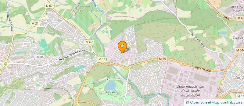 localisation de l'entreprise AB PACT à LE CRES