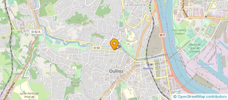 localisation de l'entreprise AB PARQUET à OULLINS-PIERRE-BENITE