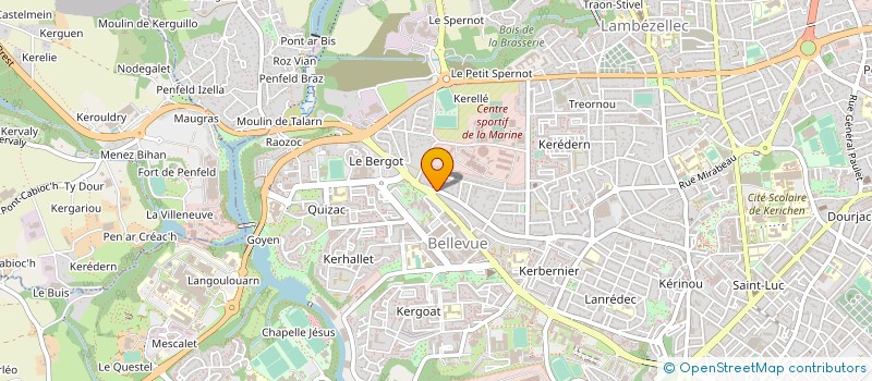 localisation de l'entreprise AB PEINTURE 29 à BREST