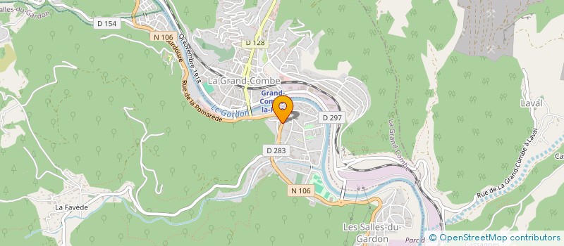 localisation de l'entreprise AB PEINTURE  LES SALLES-DU-GARDON