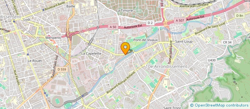 localisation de l'entreprise AB PEINTURE à MARSEILLE