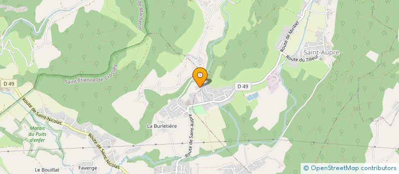 localisation de l'entreprise AB PEINTURE DECORATION  SAINT-ETIENNE-DE-CROSSEY