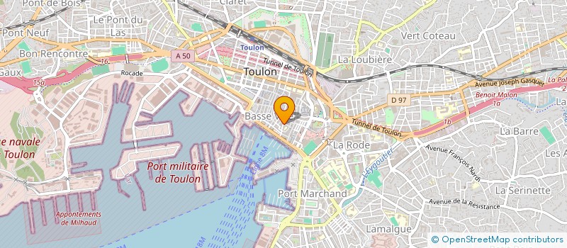 localisation de l'entreprise AB PEINTURE TOULON SUD EST  TOULON