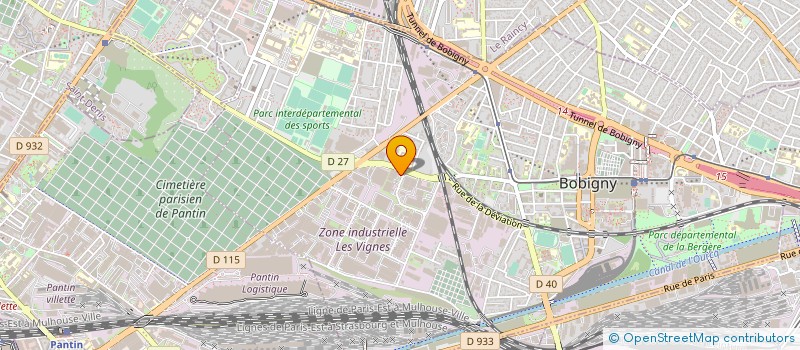 localisation de l'entreprise AB PHARM à BOBIGNY