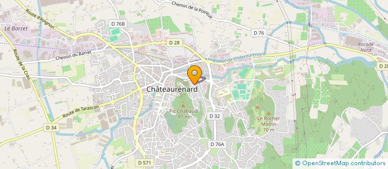 localisation de l'entreprise AB PISCINES à CHATEAURENARD