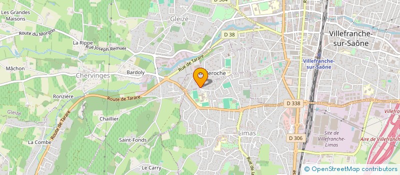 localisation de l'entreprise AB PLATRERIE à VILLEFRANCHE-SUR-SAONE