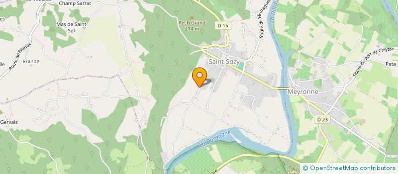 localisation de l'entreprise AB PLOMBENERGIE  SAINT-SOZY