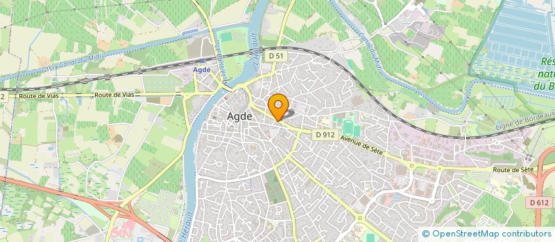 localisation de l'entreprise AB PLOMBERIE  AGDE