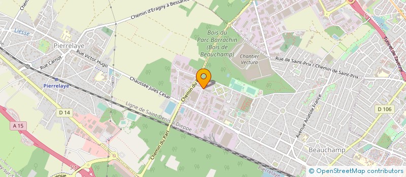 localisation de l'entreprise AB PLOMBERIE à SAINT-OUEN-L'AUMONE
