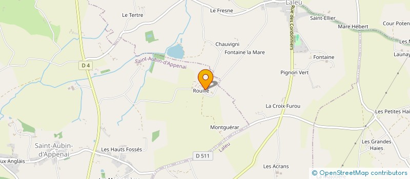localisation de l'entreprise AB PLOMBERIE à SAINT-AUBIN-D'APPENAI