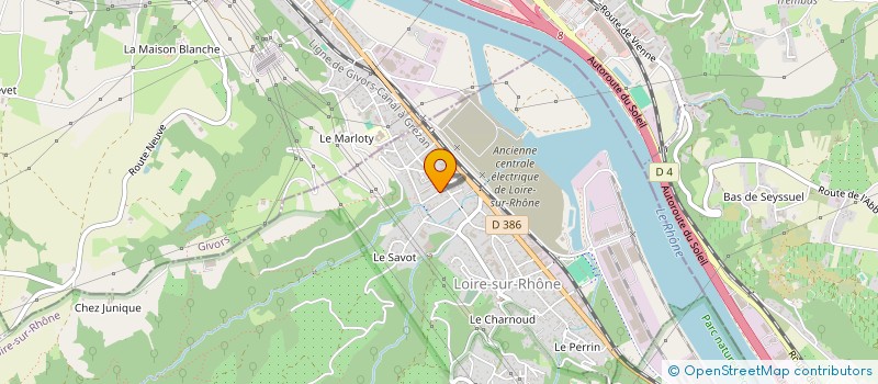 localisation de l'entreprise AB PLOMBERIE  LOIRE-SUR-RHONE