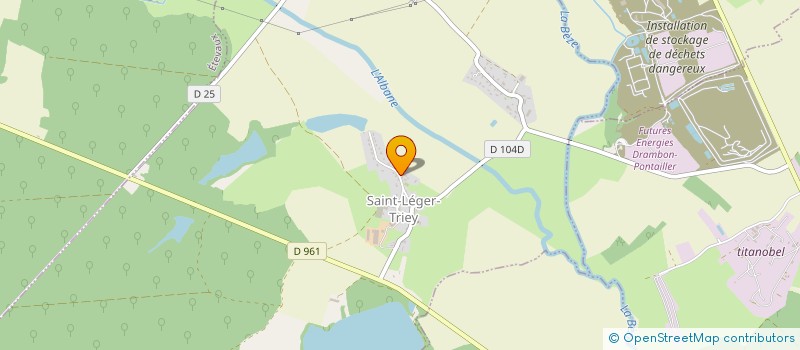 localisation de l'entreprise AB PLOMBERIE ENERGIE  SAINT-LEGER-TRIEY