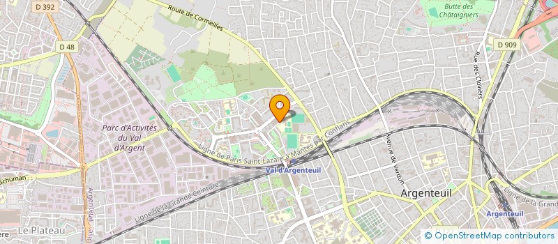 localisation de l'entreprise AB POSITIVE à ARGENTEUIL