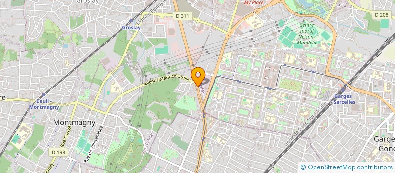 localisation de l'entreprise AB PRIMEURS à SARCELLES