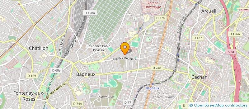 localisation de l'entreprise AB PRO.BAT à BAGNEUX