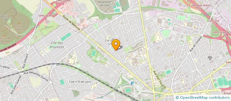 localisation de l'entreprise AB PRO RENOV à LENS