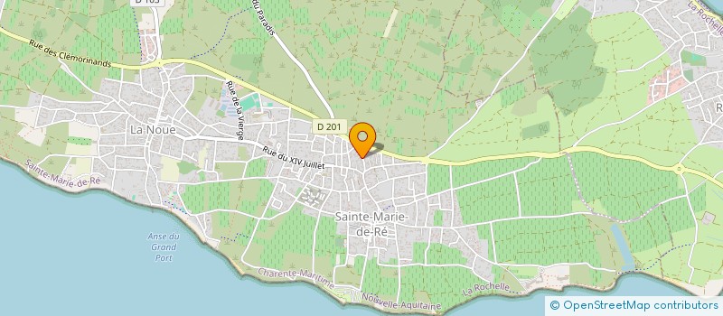 localisation de l'entreprise AB PROJET  SAINTE-MARIE-DE-RE