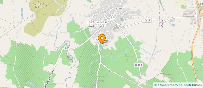 localisation de l'entreprise AB REAL ESTATE  SAINT-GENIES-DE-FONTEDIT