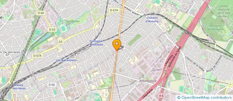localisation de l'entreprise AB RENOV à ANTONY