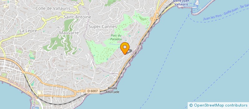 localisation de l'entreprise AB RENOV AND ELEC à VALLAURIS