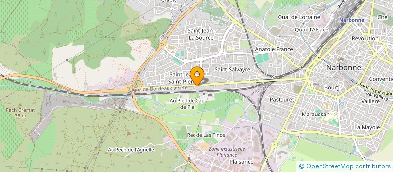 localisation de l'entreprise AB RENOVATION à NARBONNE