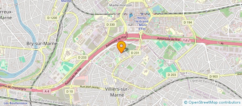 localisation de l'entreprise AB RENOVATION à VILLIERS-SUR-MARNE